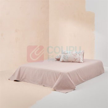 罗莱 LUOLAI 40S 100%棉全棉四件套 雨露花香 枕套:48*74cmX2 被套:200*230cmX1 床单:230*240cmX1 (粉色)