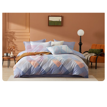 博洋 BOYONG 四件套 W923040742007 1.8米床单款220*240cm (纳蓝) 被套*1 床单*1 枕套*2 吊牌*1