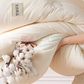 无印良品 A类100%新疆棉花被子 150*200cm 5斤 (白)