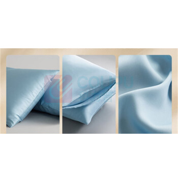 无印良品 枕套 60支 全棉 48x74cm一对装 (蓝色)