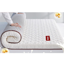 无印良品 针织A类抗菌大豆单边床褥 WYCD004 90*190cm,厚度6cm (双线菱形-白色红边)