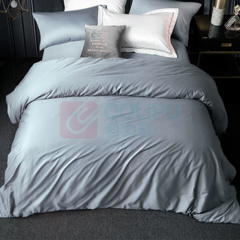 博洋 60支长绒棉四件套 W926040891040 被套200*230cm 床单(圆角)230*240cm 枕套48*74cm*2 (韵雅 太空灰)