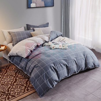 博洋 床上四件套 W922040402005 被套:220*240cm*1 床单:260*240cm*1 枕套:48*74cm*2 (格爵)