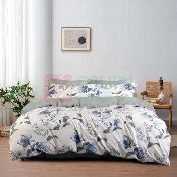 水星家纺 床上用品抗菌磨毛四件套 晚风薇 200cm×230cm