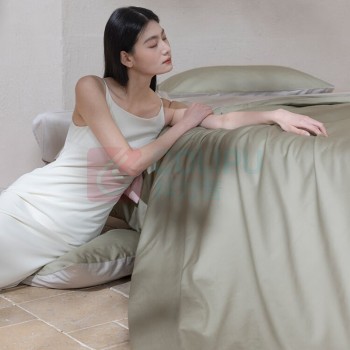 罗莱 LUOLAI 60支纯棉床品四件套 WDY0872 220*250cm (绿(晨雾森林))