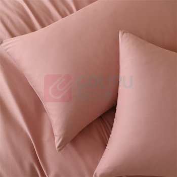 水星家纺 床上纯棉100%四件套 桃天樱粉 1.2m床 被套150X210CM 床笠120X195CM 枕套48X74CM*2