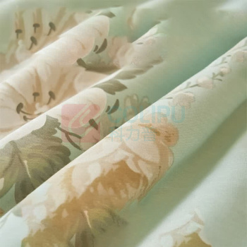 无印良品 全棉A类抗菌100%新疆棉花(宽包)夏被 WYMHXB014 200*230cm (花叶影)