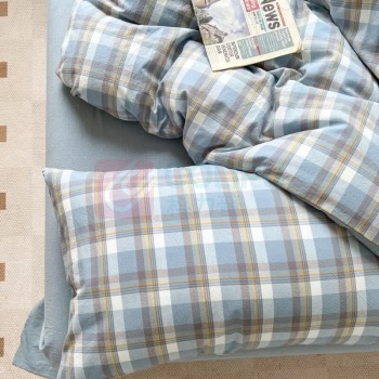 无印良品 四件套 WY4YH010 230*245/200*230/48*74 (兰格)
