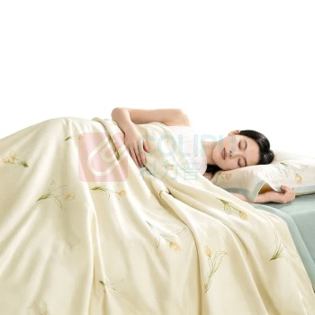 罗莱 LUOLAI 夏凉被 W-全棉可水洗蚕丝夏被-遇花集 230×200cm