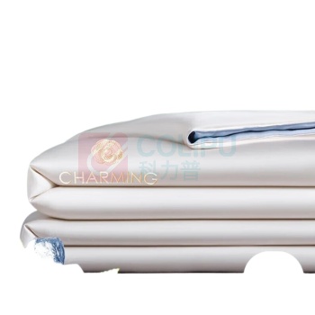 无印良品 A类抗菌刺绣单麻亲肤夏被 WYXLB063 200*230cm (山茶-白拼兰)