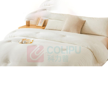 无印良品 亲肤A类抗菌100%新疆棉花胶印暗合冬被 WYMHB106 180*220cm,4斤 (本白)