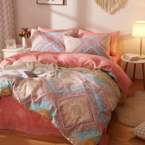 博洋 四件套 W924040405091 2.0米:被套220*240cm*1 床单260*240cm*1 枕套48*74cm*2 床单为直角