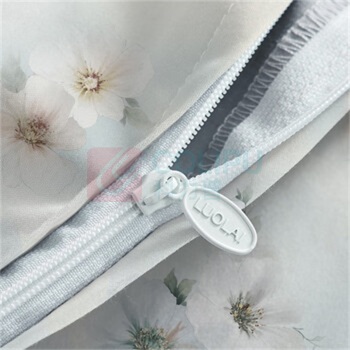 罗莱 LUOLAI 四件套 青岚漫花 被套:200*230cm 床单:230*250cm 枕套:48*74cm*2