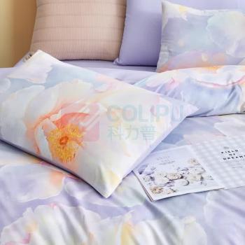 罗莱 LUOLAI 四件套 揽月 全棉 枕套:48*74cmX2 被套:200*230cmX1 床单:230*240cmX1
