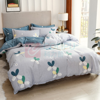 伊伊爱 那些花儿系列时尚纯棉四件套 QMTJ-17XK-1001 被套:200*230cm床单:230*245cm枕套:48*74cm*2