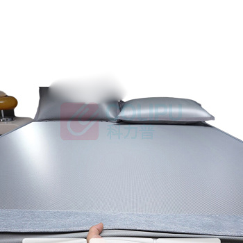 无印良品 A类抗菌碳光冰丝床笠三件套 床笠150*200cm 枕套48*74cm*2 (千鸟格灰)