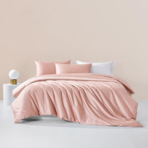 博洋 60支长绒棉被套单件套 简约 200*230cm (珊瑚粉)