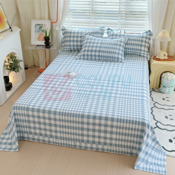 伊伊爱 原棉老粗布田园风印花系列床单 YKL25175 200*230cm