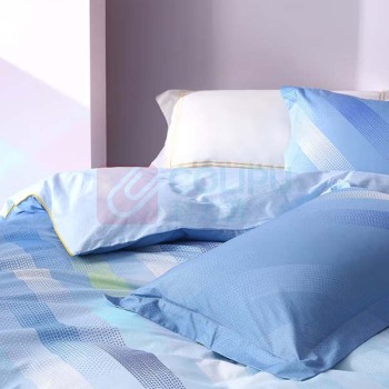 水星家纺 床上四件套纯棉被套 梦之流光 1.8米床 床单四件套床上用品全棉被罩北欧系列