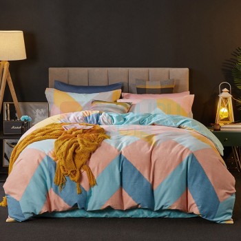 博洋 BOYONG 全棉四件套 心怡时光 1.8米床220*240cm  W921040402094