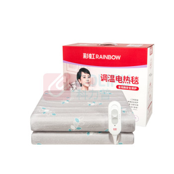 彩虹 CH 全线路安全保护调温电热毯(双人印花) 1226