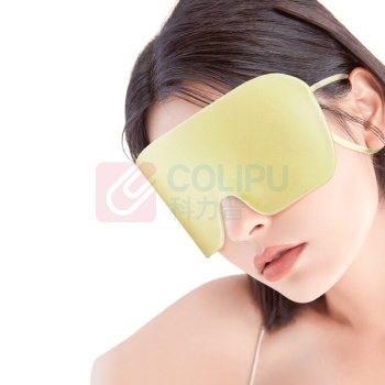 珍视明 真丝睡眠遮光眼罩桑蚕丝透气护眼舒适午睡旅行出差轻薄款 20*10cm (清柚黄)