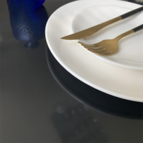 安赛瑞 桌布 710147 160×90cm 厚度0.15cm材质:PVC 压纹磨砂圆角 (黑色)