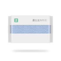 最生活 新疆长绒棉方巾洗脸巾 A-1162  纯棉小毛巾 全棉强吸水儿童面巾 蓝色