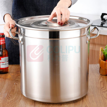 晶事达 不锈钢桶带盖商用圆桶加厚大容量储米桶卤水桶汤桶 12L
