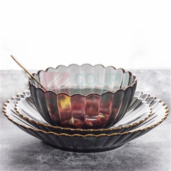 VAKADA 玻璃水果圆盘 简约风 小吃零食干果糕点蔬菜