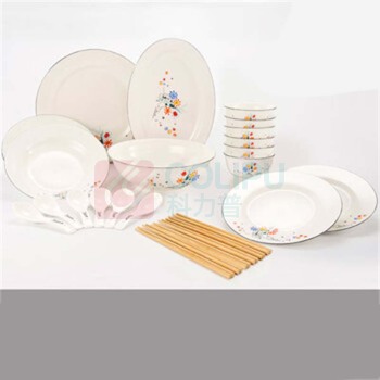 毕加索 PICASSO 简约乔迁碗盘碟套装 《友谊之花》中餐具 25头