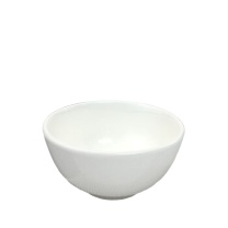 国标 甜雅静陶瓷米饭碗 4英寸 小碗汤粉碗粿条汤碗大面碗防烫 小汤碗(加厚) 直径10cm (纯白色)
