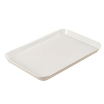海亚森 HAIYASEN 食品级A5密胺材质托盘 单个装 TK-2036 34.3x23.6x2.6cm 395g (米白色)