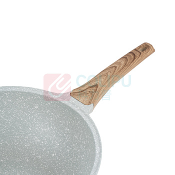 德铂 Debo 富勒姆(炒锅) DEP-816 30CM (灰色) 炒锅*1、玻璃盖*1