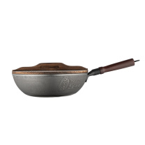 德铂 Debo 臻匠(炒锅) DEP-709 32CM (黑色) 炒锅*1、木盖*1