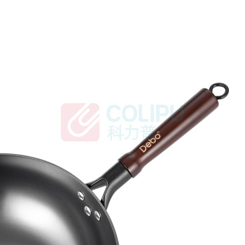德铂 Debo 臻匠(炒锅) DEP-709 32CM (黑色) 炒锅*1、木盖*1