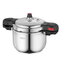 德铂 Debo 海德堡(高压锅)本色 DEP-822 7L (不锈钢色) 盖*1、气阀*1、胶圈*2、锅身*1、玻璃盖*1、架子*1