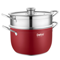 德铂 Debo 拉斐尔(蒸锅) DEP-DS309 26CM (红色)