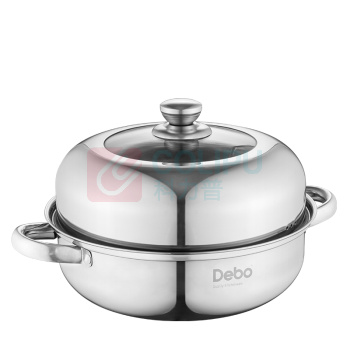 德铂 Debo 柏林公爵(蒸锅) DEP-04 26CM (不锈钢色)
