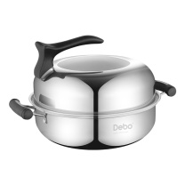 德铂 Debo 比特堡(蒸锅) DEP-277 26CM (不锈钢色)