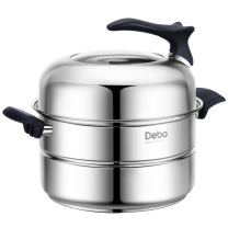 德铂 Debo 杰诺单层(蒸锅) DEP-DS70 28CM (不锈钢色)