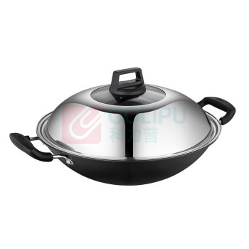 德铂 Debo 双耳炒锅炒菜锅 DEP-DS377 法兰西-38cm