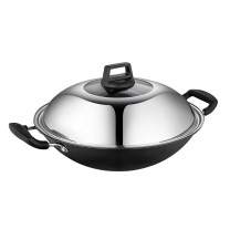 德铂 Debo 双耳炒锅炒菜锅 DEP-DS377 法兰西-38cm