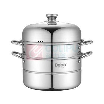 德铂 Debo 不锈钢双层蒸汤锅 DEP-285 28cm