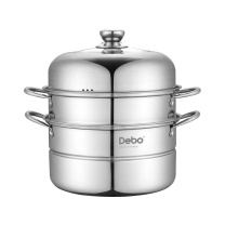 德铂 Debo 不锈钢双层蒸汤锅 DEP-285 28cm