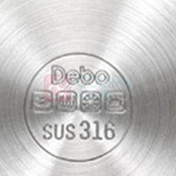 德铂 Debo 316不锈钢汤锅复底火锅不粘锅 26cm
