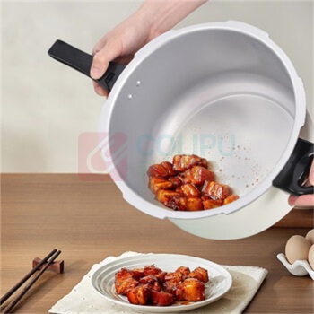 双喜 鸿运珍珠白彩色铝压力锅 CY-24LFLPT08E 24CM/7L