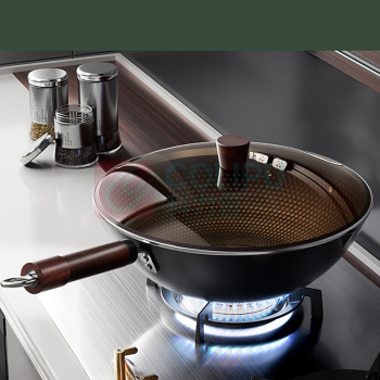 中科德马克 极铁系列三极防锈铁锅 D-CF32J31 32cm