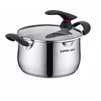 苏泊尔 SUPOR 304不锈钢小红圈汤锅 ST24JA1 24cm 电磁炉燃气通用