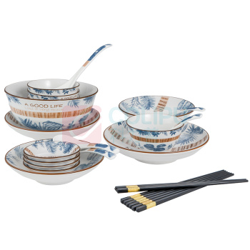 德铂 Debo 艾丽娜(陶瓷套装) DEP-763 22件套 (白色)